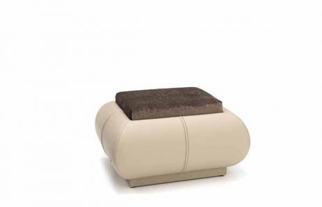Dalton pouf - Smania leather furniture upholstery